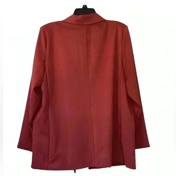 NWT Simply Vera Raspberry Red Casual Blazer Jacket Size XXL - Picture 5 of 8